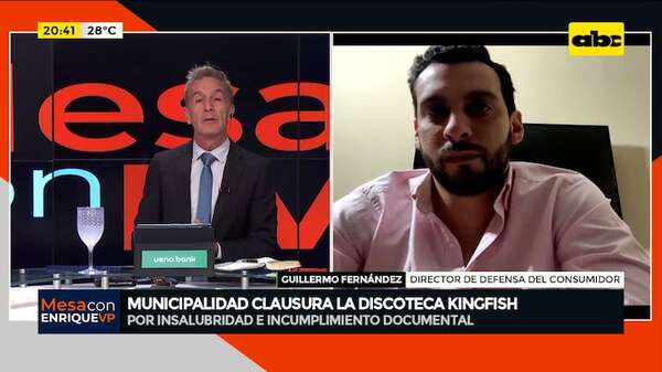 Clausura de discoteca Kingfish: “es un local antiguo y le faltan refacciones” - Mesa de Periodistas - ABC Color