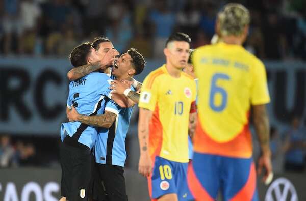 Uruguay le pone fin a la mala racha con una gran victoria en la hora ante Colombia - Fútbol Internacional - ABC Color