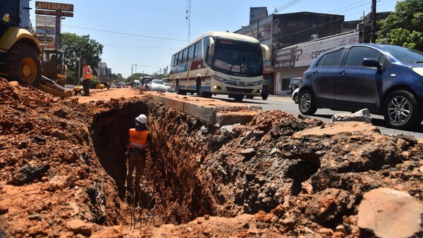 Pérdidas, accidentes y falta de PMT en avenida Eusebio Ayala
