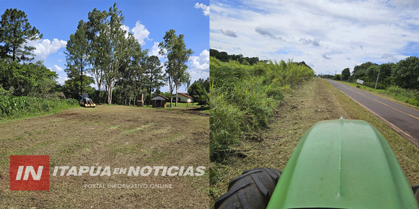 LA PAZ MEJORA ESPACIOS PÚBLICOS CON APOYO MUNICIPAL Y DEPARTAMENTAL - Itapúa Noticias