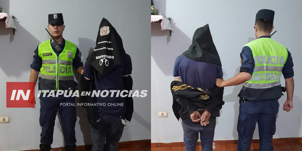APREHENDEN A UN HOMBRE POR PRESUNTO HURTO DE MOTOCICLETA EN ENCARNACIÓN - Itapúa Noticias