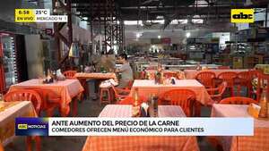 Poco movimiento en el popular “Mercadito”: cocineras luchan por mantener menú económico  - ABC Noticias - ABC Color