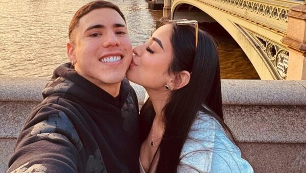 [GALERÍA] Pelotero paraguayo sacó a pasear por Londres a su novia modelo
