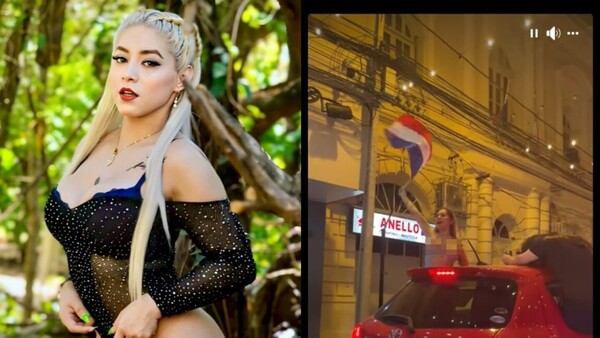 "Lo hice por Paraguay", dijo modelo que peló pechos en festejos por la Albirró