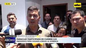 Video: Peña confirmó que Paraguay participará de cumbre de G20 y defiende relación con Taiwán - ABC Noticias - ABC Color