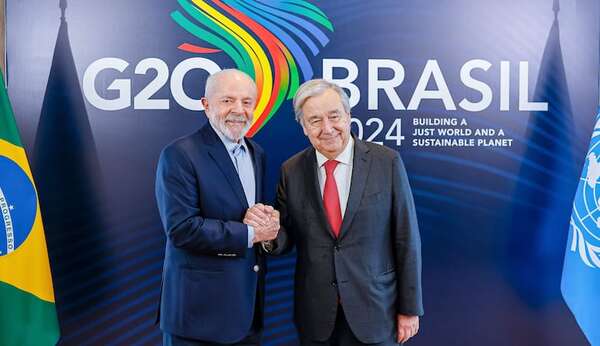 Lula y Guterres se reúnen para discutir acciones del G20 - Mundo - ABC Color