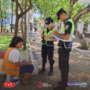 Policía Realiza Nuevo Procedimiento Contra Cuidacoches por Extorsión en Asunción - TVS
