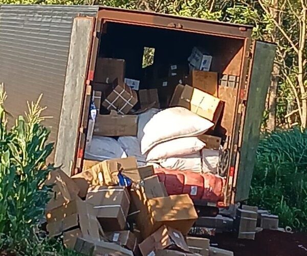 Piratas del asfalto pelaron un camión de cargas en Pirapó
