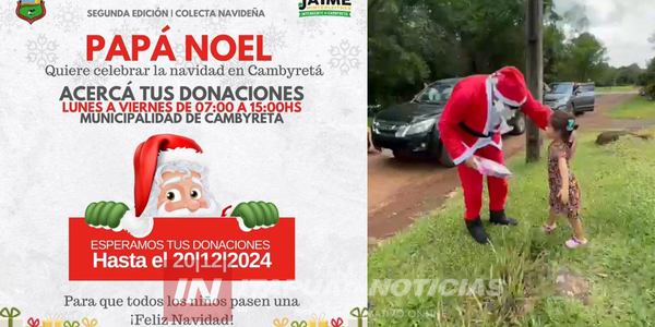 MUNICIPALIDAD DE CAMBYRETÁ LANZA COLECTA NAVIDEÑA PARA ALEGRAR A NIÑOS - Itapúa Noticias