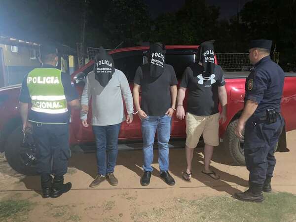 Al mediodía robaron en Paraguarí, a la tarde fueron detenidos en San Juan Nepomuceno - Nacionales - ABC Color