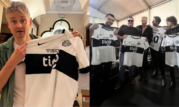 [GALERÍA] ¡Mañami! Famosos rockeros de “Kilkfest” posaron con la remera de Olimpia