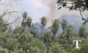Reportan un incendio de gran magnitud en zona Ciervo Cuá