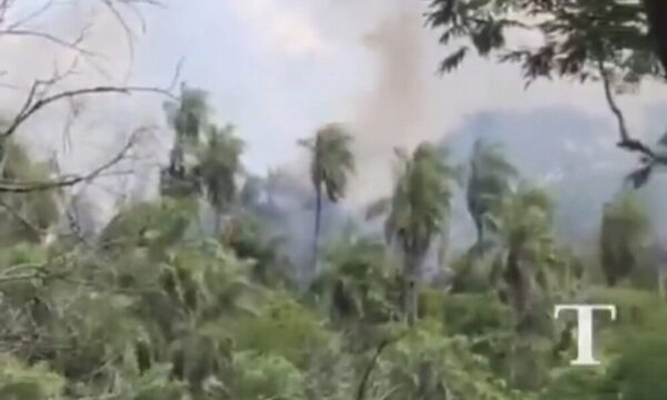 Reportan un incendio de gran magnitud en zona Ciervo Cuá