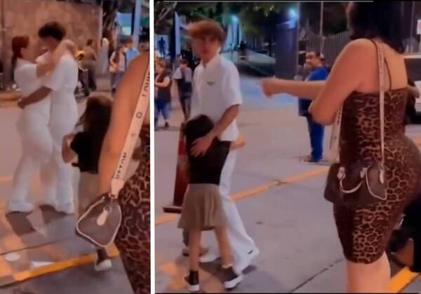Pilló al marido muy mimosón con una compañera: ella fue con los hijos ha oiko la debate