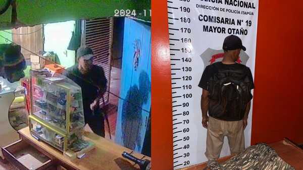 Detienen a sospechoso de asalto a comerciante en Mayor Otaño