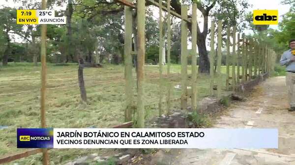 Jardín Botánico: visitantes denuncian estado calamitoso y inseguro que se encuentra el lugar - ABC Noticias - ABC Color