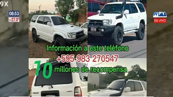 Robacoches se llevaron un lujoso vehículo en San Lorenzo