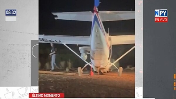 Aterrizaje forzoso en el aeropuerto de Minga Guazú