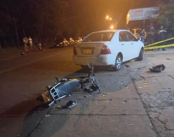Adolescente motociclista falleció tras colisionar contra un automóvil en San Juan del Paraná - Policiales - ABC Color