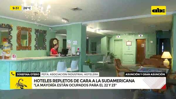 Final de la Sudamericana: hoteles de Asunción y Área Metropolitana totalmente llenos para el 22 y 23 - ABC Noticias - ABC Color