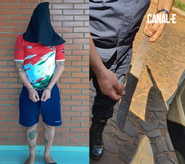 GOLPEÓ BRUTALMENTE A SU MADRE Y LUEGO LA AMENAZÓ CON MATARLA CON UN MACHETE