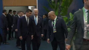 Peña se muestra con Joe Biden ingresando a la Cumbre del G20
