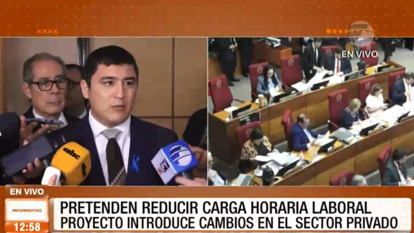 Pretenden reducir carga horaria laboral en el sector privado