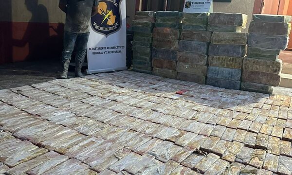 Hallan más de una tonelada de marihuana en camión interceptado en la ruta PY07
