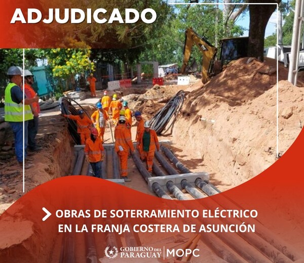 Adjudican obras de soterramiento eléctrico en la Franja Costera de Asunción - .::Agencia IP::.