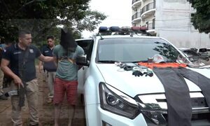 Allanamiento en San Lorenzo deja dos detenidos por robo de vehículo