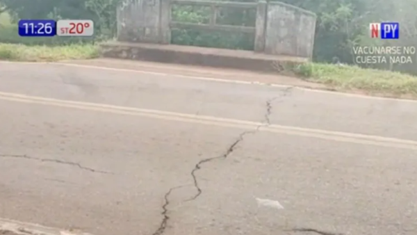 Puente en mal estado atemoriza a pobladores de Carapeguá