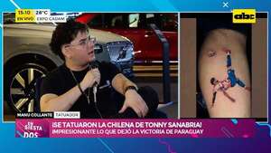 ¡Se tatuaron la chilena de Tonny!: la victoria de Paraguay deja huella en la piel de los hinchas - Ensiestados - ABC Color
