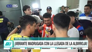 ¡Vibrante madrugada con la llegada de la Albirroja!