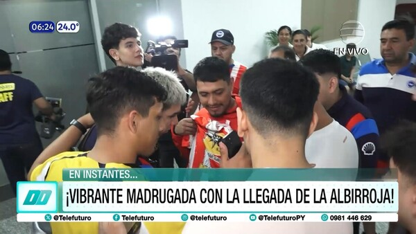 ¡Vibrante madrugada con la llegada de la Albirroja!