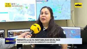 Meteorología: persiste la alerta de tormentas eléctricas para varios departamentos del país - ABC Noticias - ABC Color