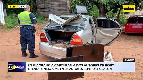 Lambaré: capturan a dos autores de robo tras intentar escapar - ABC Noticias - ABC Color