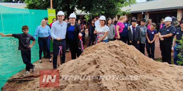 INICIAN OBRAS EN LA ESCUELA PADRE CARLOS WINCKEL DE CAMBYRETÁ - Itapúa Noticias