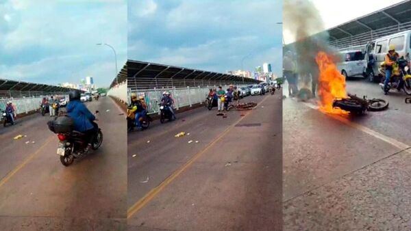 Terrible accidente sobre el Puente de la Amistad dejó un fallecido y varios heridos
