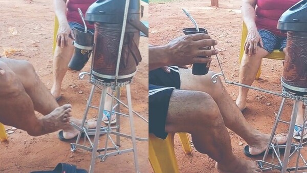 Made in Paraguay: herrero fabricó un cebador de tereré automático