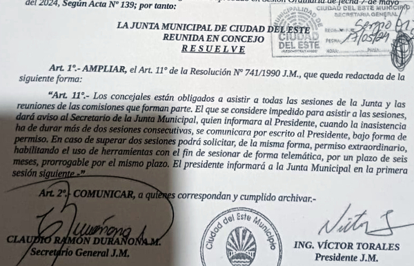 Concejales de CDE podrán asistir a la sesión de manera “telemática” - La Clave