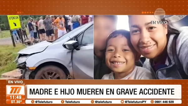 Madre e hijo mueren en grave accidente