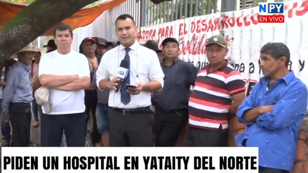 Pobladores de Yataity del Norte llegan a Asunción para exigir la construcción de un hospital