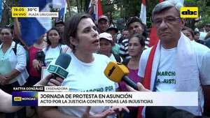 Marcha por la justicia llegó a Asunción: prevén terminar el recorrido mañana, frente a la CSJ - ABC Noticias - ABC Color