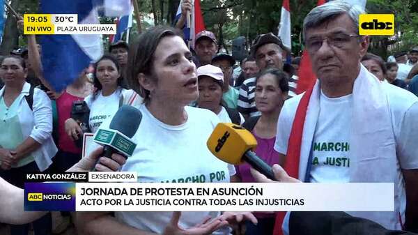 Marcha por la justicia llegó a Asunción: prevén terminar el recorrido mañana, frente a la CSJ - ABC Noticias - ABC Color