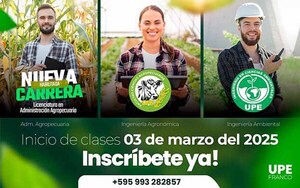 UPE Franco habilita nueva carrera: Licenciatura en Administración Agropecuaria | DIARIO PRIMERA PLANA