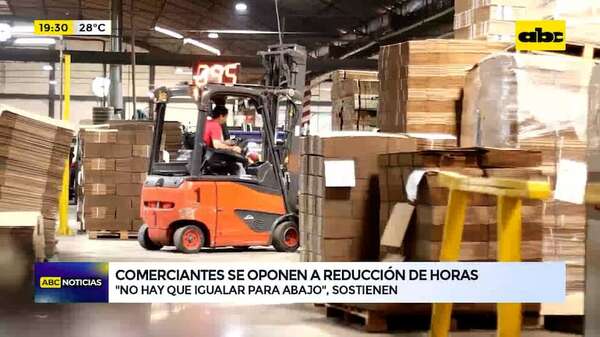 Video: reducir jornada laboral en el sector privado genera rotundo rechazo de comerciantes - ABC Noticias - ABC Color