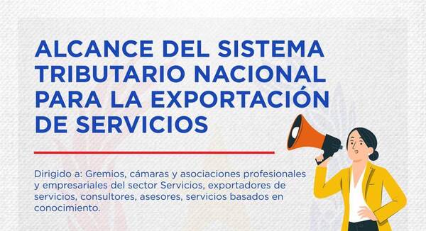 Capacitarán al sector privado sobre el sistema tributario nacional para la exportación de servicios