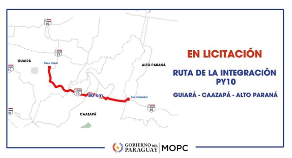 Impulsan licitación de la Ruta de la Integración, con una inversión estimada de USD 100 millones - .::Agencia IP::.