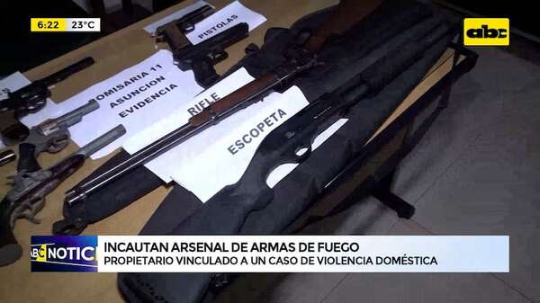 Barrio Villa Morra: Incautan arsenal de armas de fuego - ABC Noticias - ABC Color