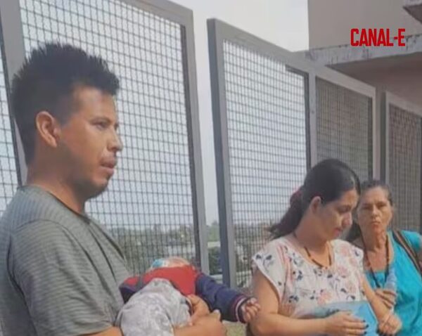 PAPÁ RAPTÓ A SU HIJITO EN PLENA AUDIENCIA Y AMENAZÓ CON TIRARSE AL RÍO